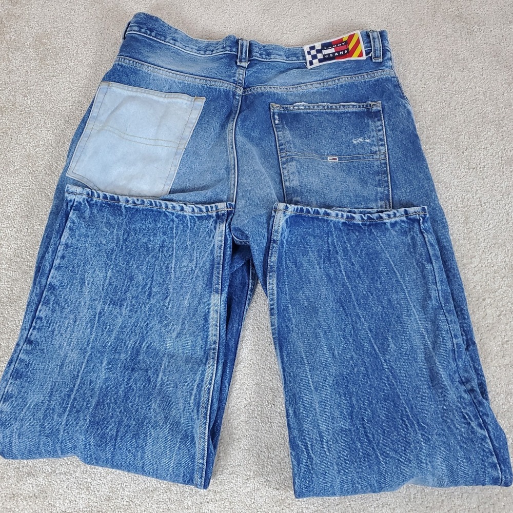 Tommy Hilfiger Jeans‎ Aiden Baggy Denim Blue 33X32 Actually Measures 35X31.75